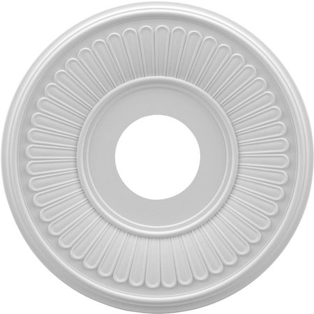 DWELLINGDESIGNS 13 x 3.5 x 0.75 in. Berkshire Thermoformed PVC Ceiling Medallion - 5.75 in. DW2572906